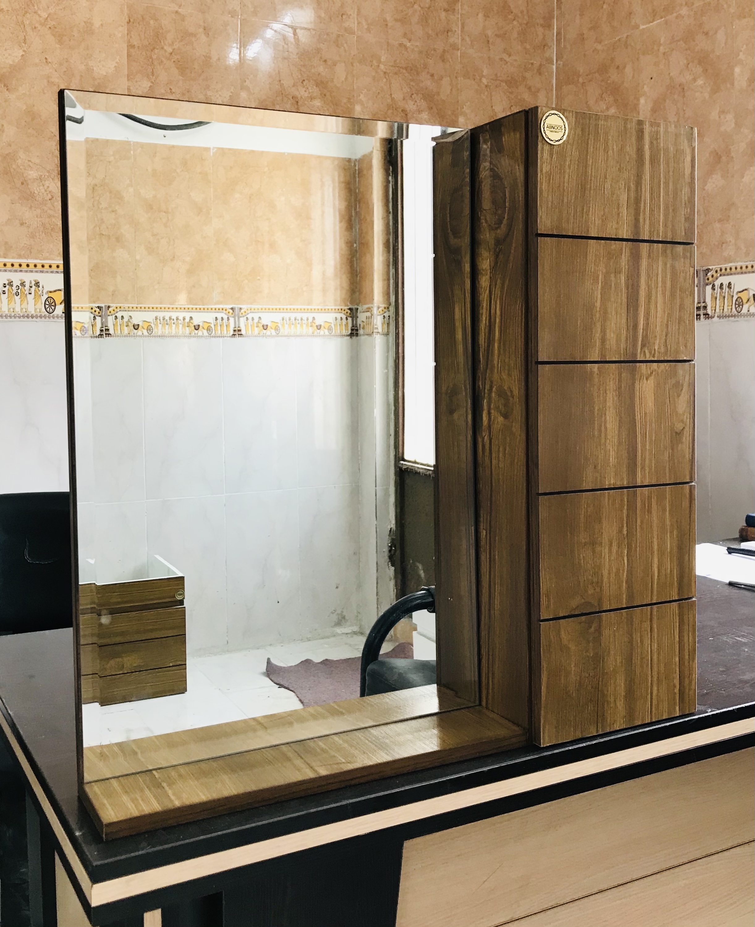 آینه باکس طرح چوب