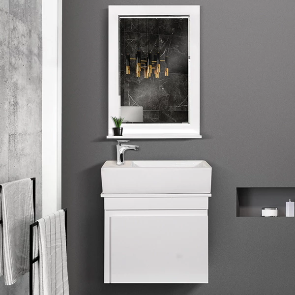 کابینت روشویی مدل آندره دیواری سفید مدل ۸۰۰۲