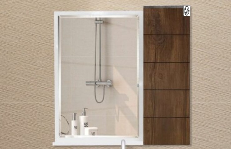 آینه باکس z50 سفید چوب
